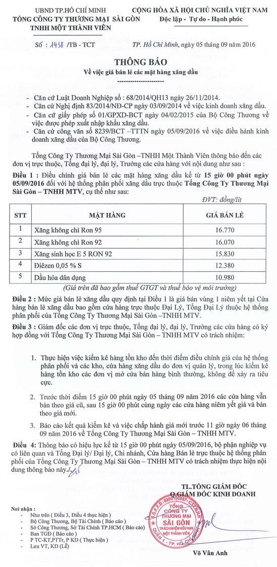 Tin Xăng dầu - Satra