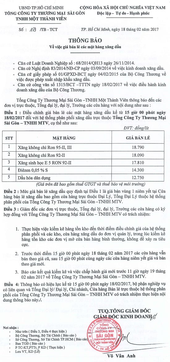 Tin Xăng dầu - Satra