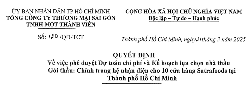 Công bố thông tin - Satra