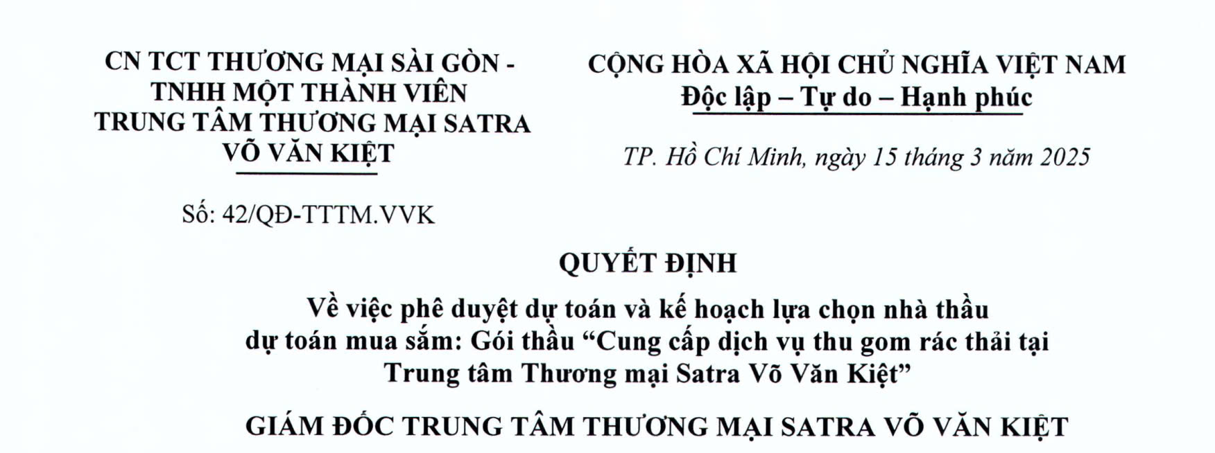 Công bố thông tin - Satra