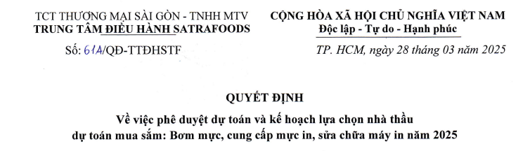 Công bố thông tin - Satra