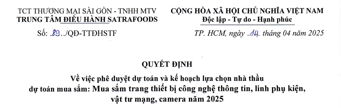 Công bố thông tin - Satra
