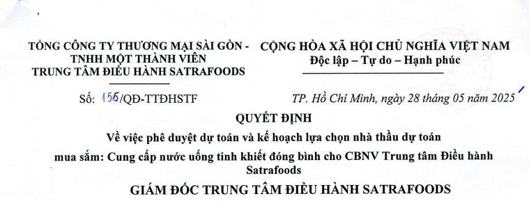 Công bố thông tin - Satra