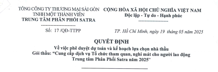 Công bố thông tin - Satra