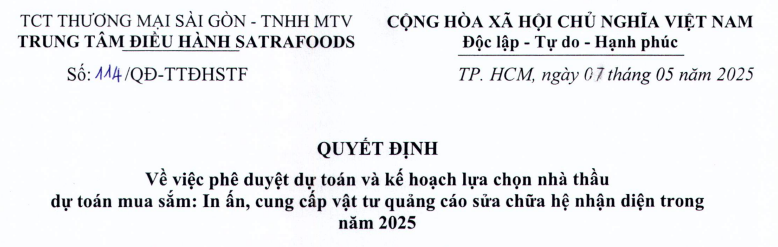 Công bố thông tin - Satra