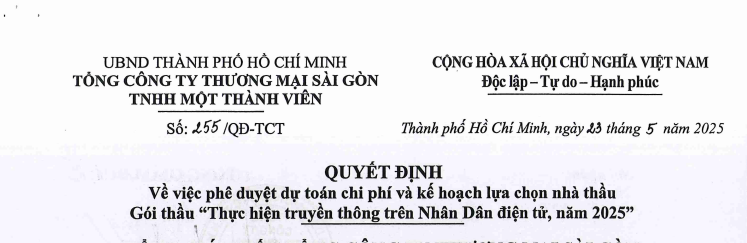 Công bố thông tin - Satra