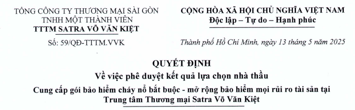 Công bố thông tin - Satra
