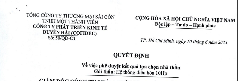 Công bố thông tin - Satra