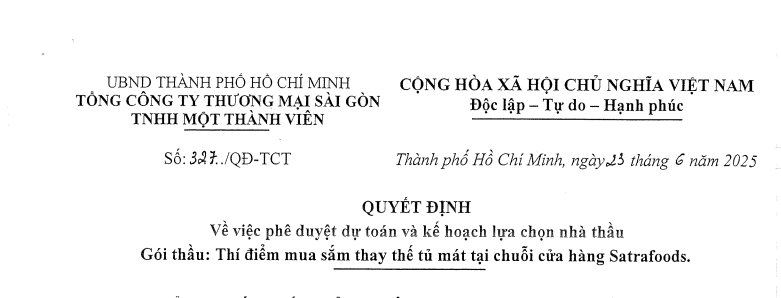 Công bố thông tin - Satra