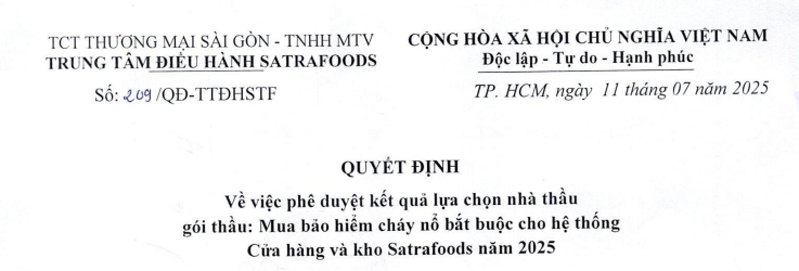 Công bố thông tin - Satra
