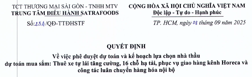 Công bố thông tin - Satra