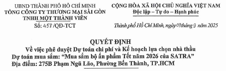 Công bố thông tin - Satra
