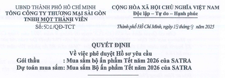 Công bố thông tin - Satra