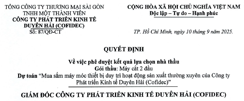 Công bố thông tin - Satra