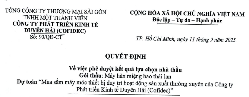 Công bố thông tin - Satra