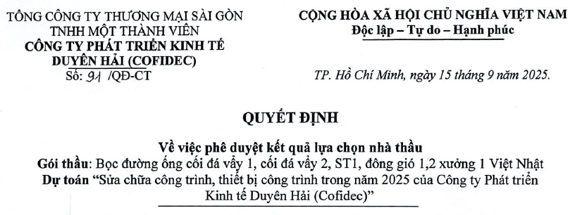 Công bố thông tin - Satra