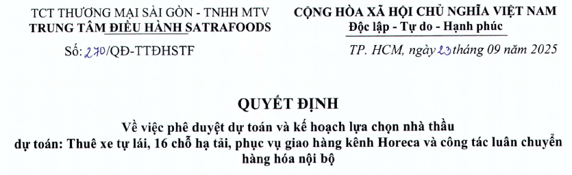 Công bố thông tin - Satra