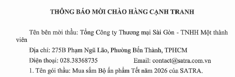 Công bố thông tin - Satra