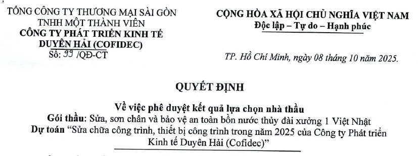 Công bố thông tin - Satra