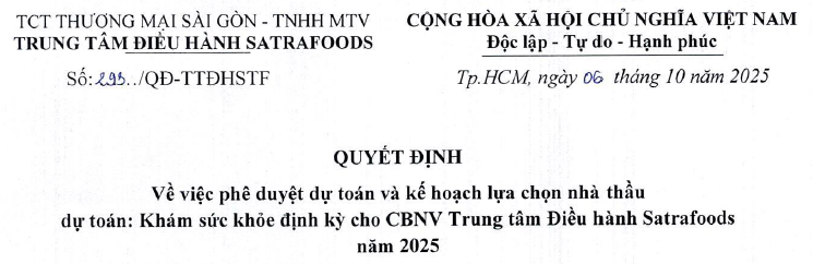 Công bố thông tin - Satra