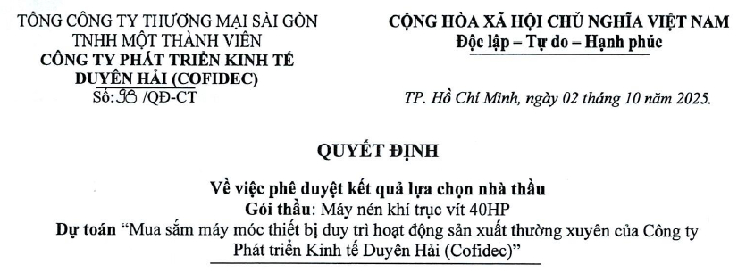 Công bố thông tin - Satra