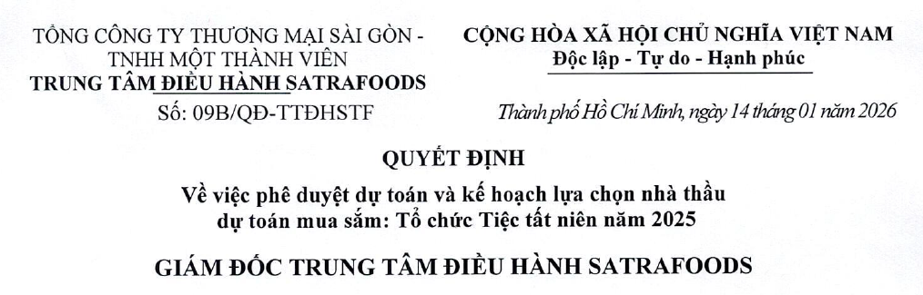 Công bố thông tin - Satra