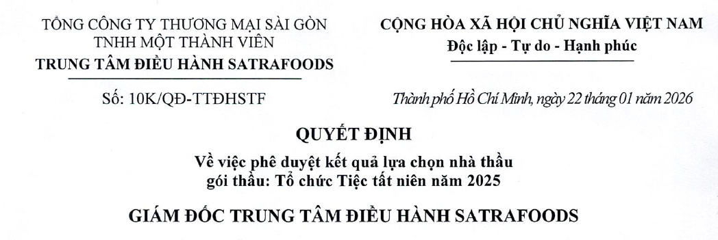 Công bố thông tin - Satra