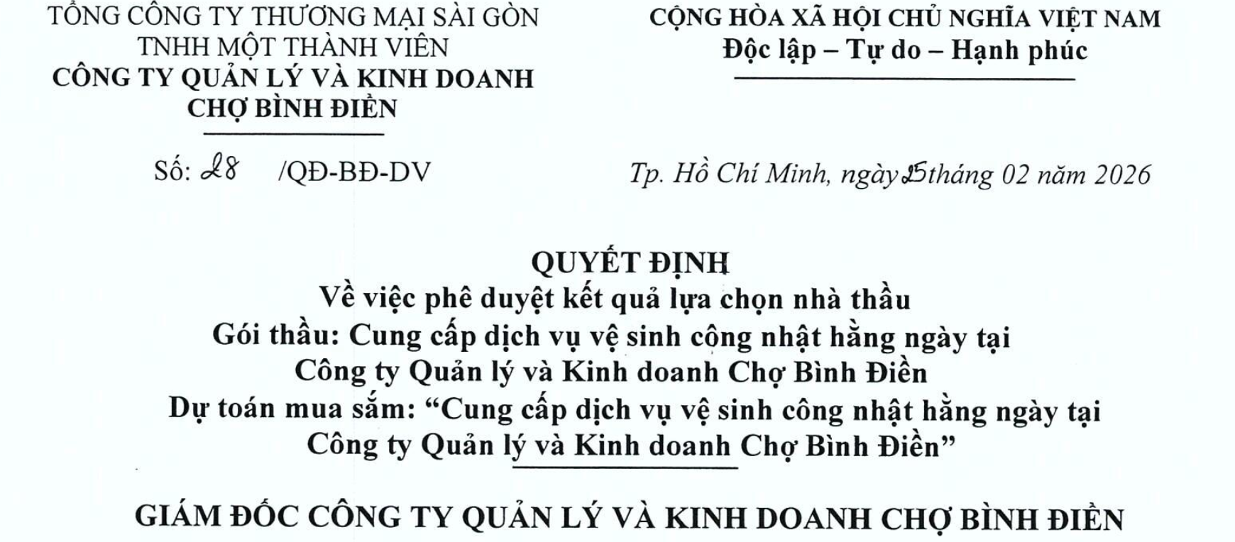 Công bố thông tin - Satra