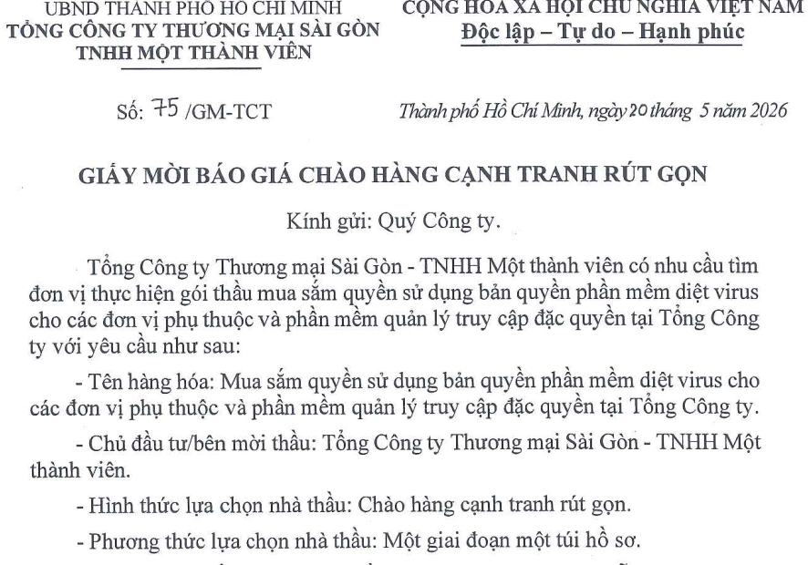 Thông báo kết quả lựa chọn Tổ chức hành nghề đấu giá tài sản - Satra