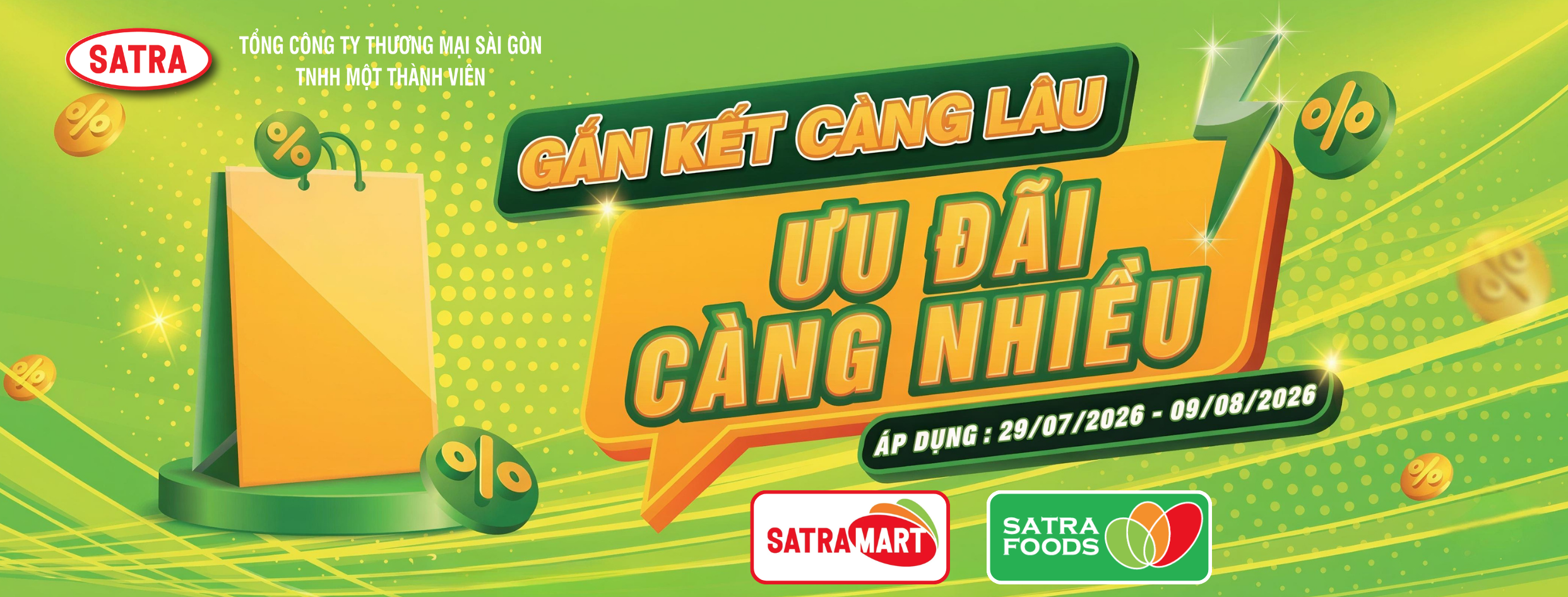 Hệ thống bán lẻ Satra khuyến mại “Thu vàng – Rộn ràng mua sắm” - Satra